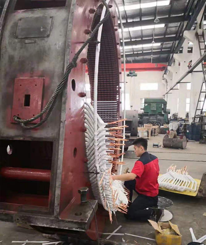 6300KW同步机更换线圈
